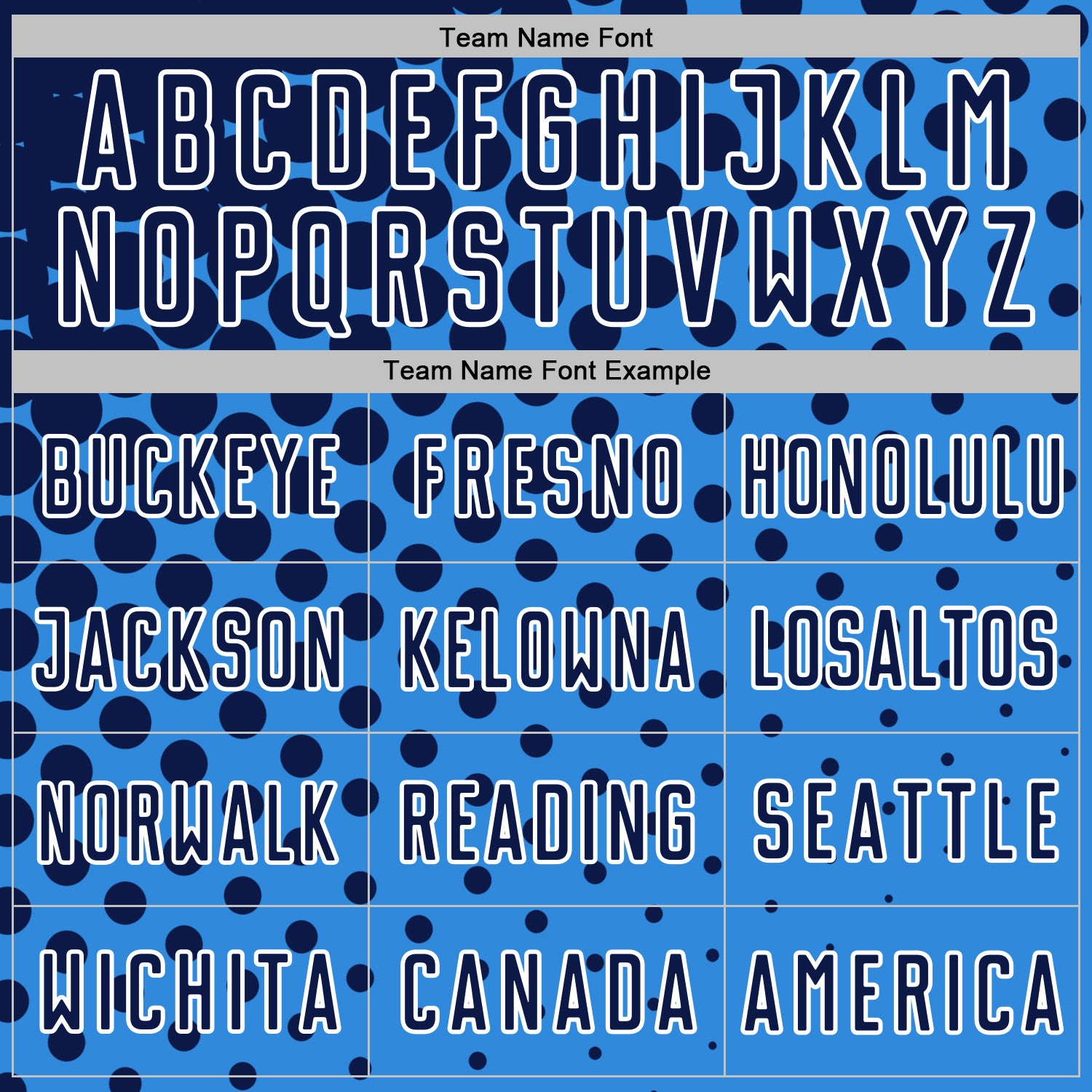 Custom Powder Blue Navy-White Modern Polka Dot Sublimation Soccer Uniform Jersey