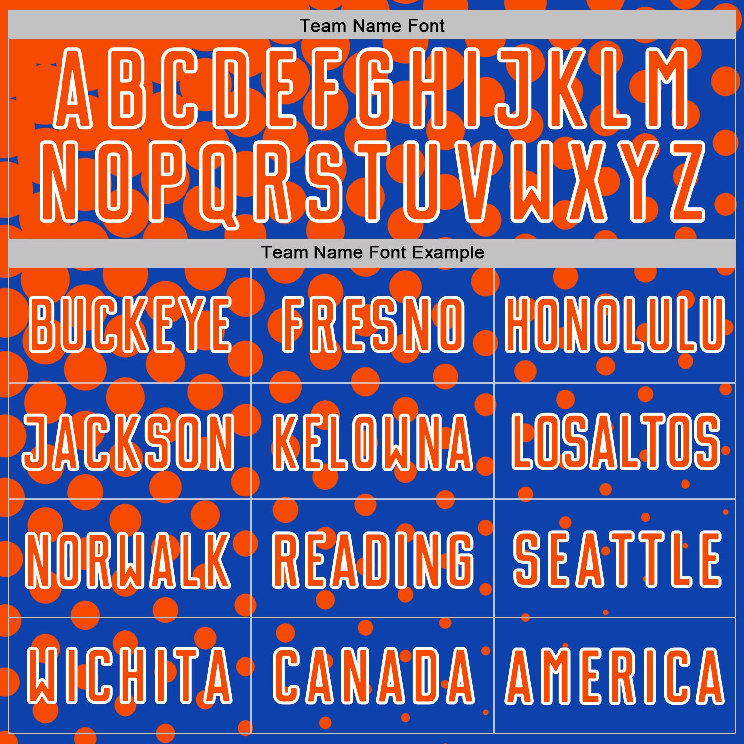 Custom Thunder Blue Orange-White Modern Polka Dot Sublimation Soccer Uniform Jersey