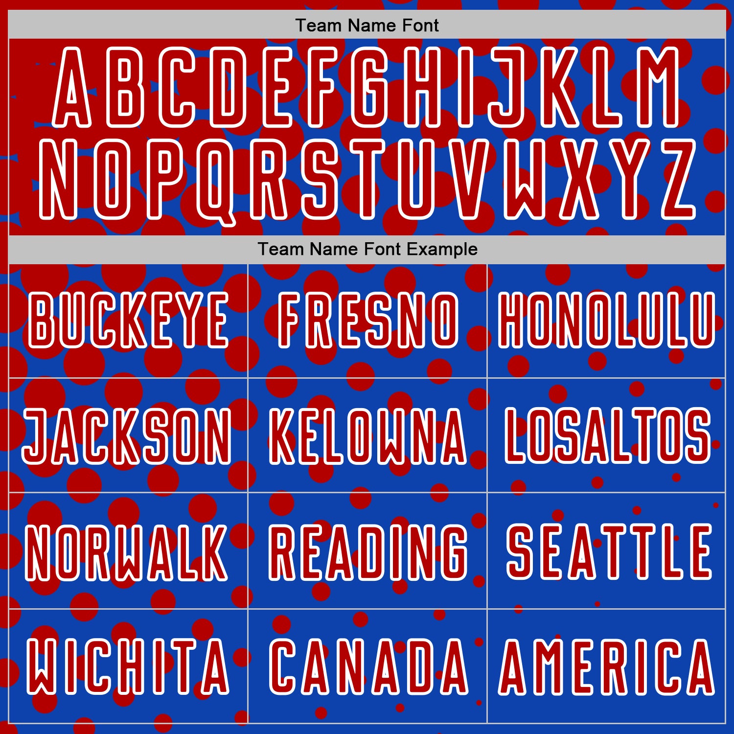 Custom Thunder Blue Red-White Modern Polka Dot Sublimation Soccer Uniform Jersey