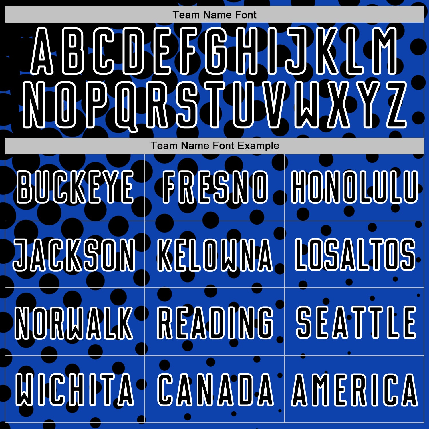 Custom Thunder Blue Black-White Modern Polka Dot Sublimation Soccer Uniform Jersey