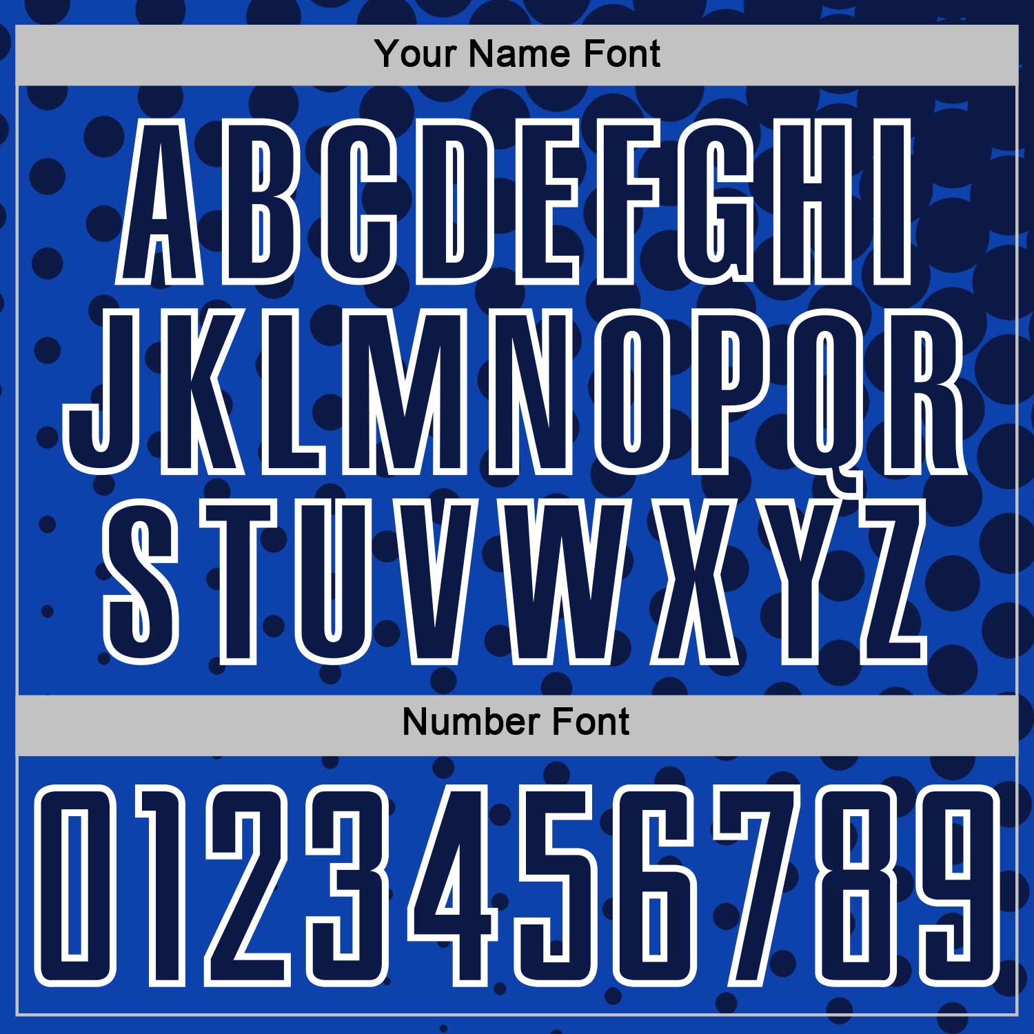 Custom Thunder Blue Navy-White Modern Polka Dot Sublimation Soccer Uniform Jersey