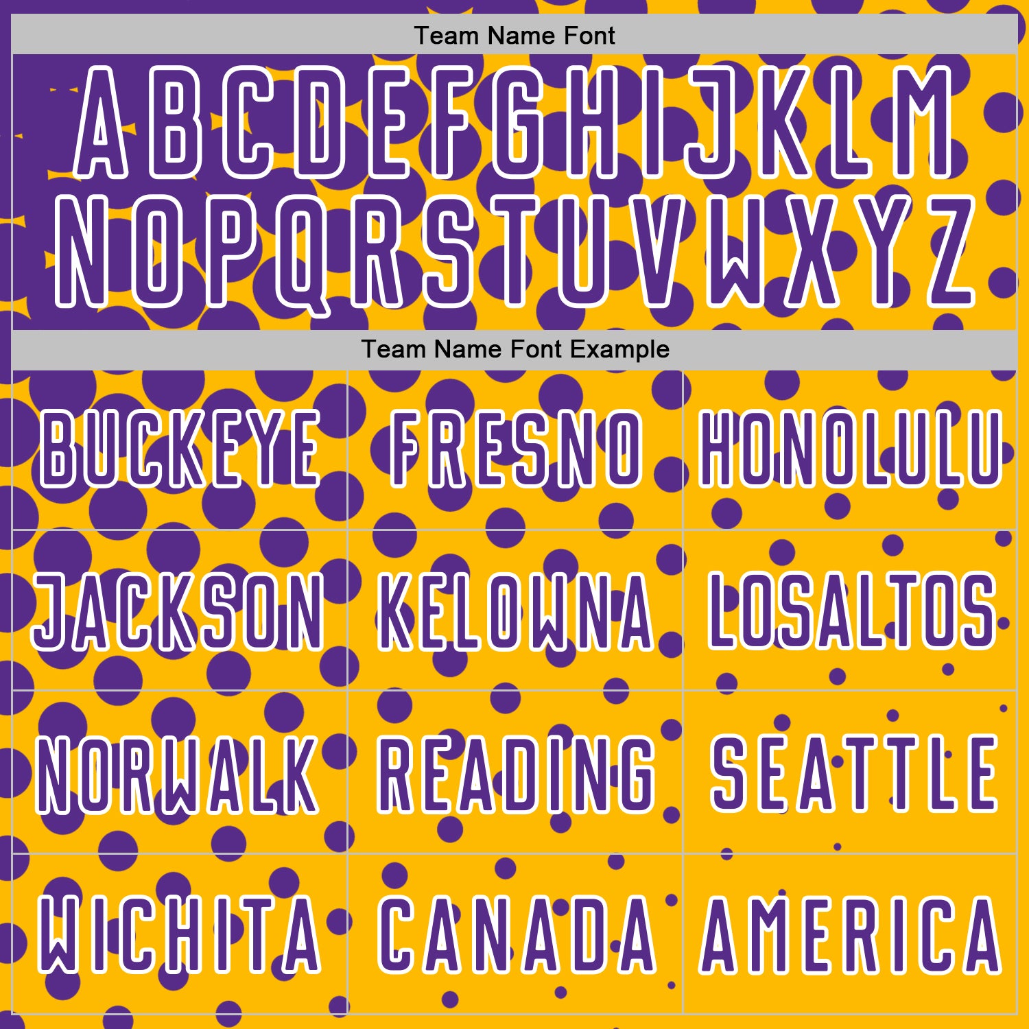 Custom Gold Purple-White Modern Polka Dot Sublimation Soccer Uniform Jersey