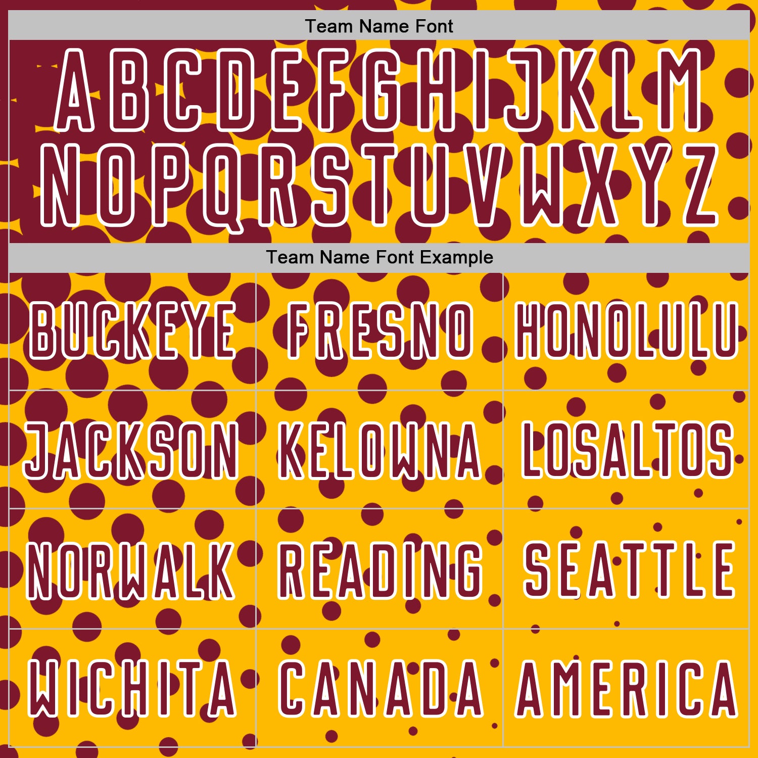 Custom Gold Crimson-White Modern Polka Dot Sublimation Soccer Uniform Jersey