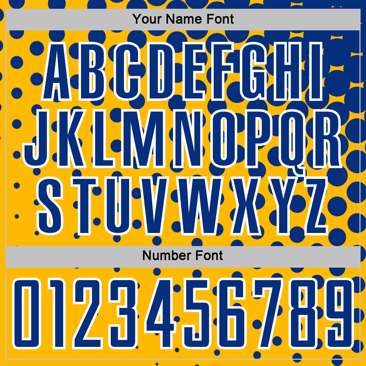 Custom Gold Royal-White Modern Polka Dot Sublimation Soccer Uniform Jersey