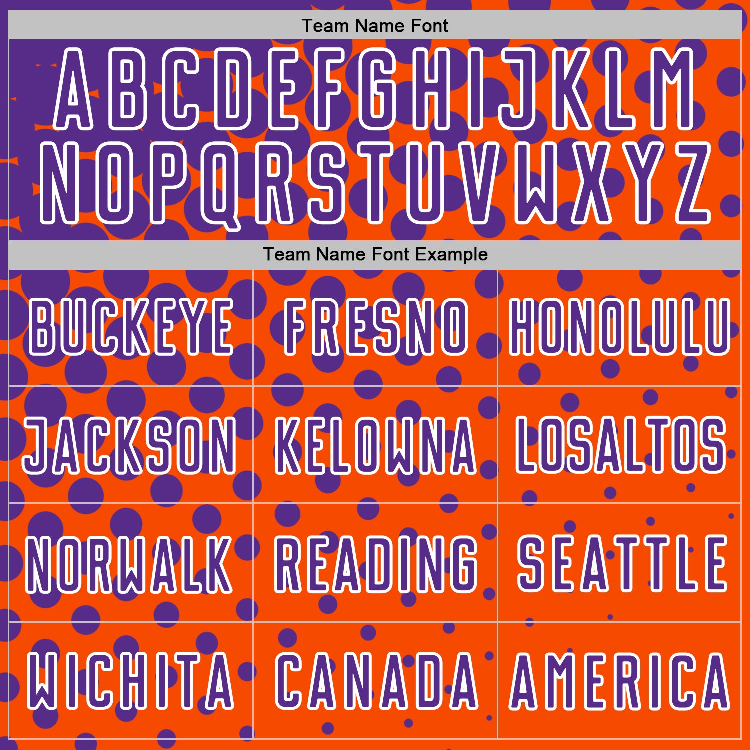 Custom Orange Purple-White Modern Polka Dot Sublimation Soccer Uniform Jersey