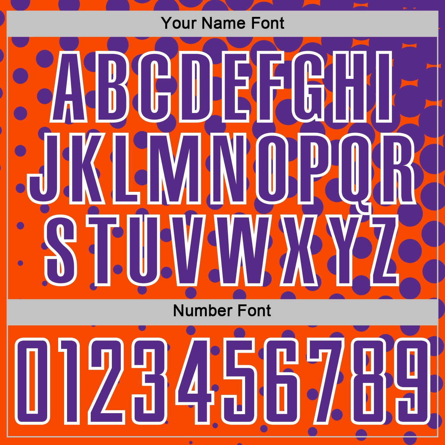 Custom Orange Purple-White Modern Polka Dot Sublimation Soccer Uniform Jersey