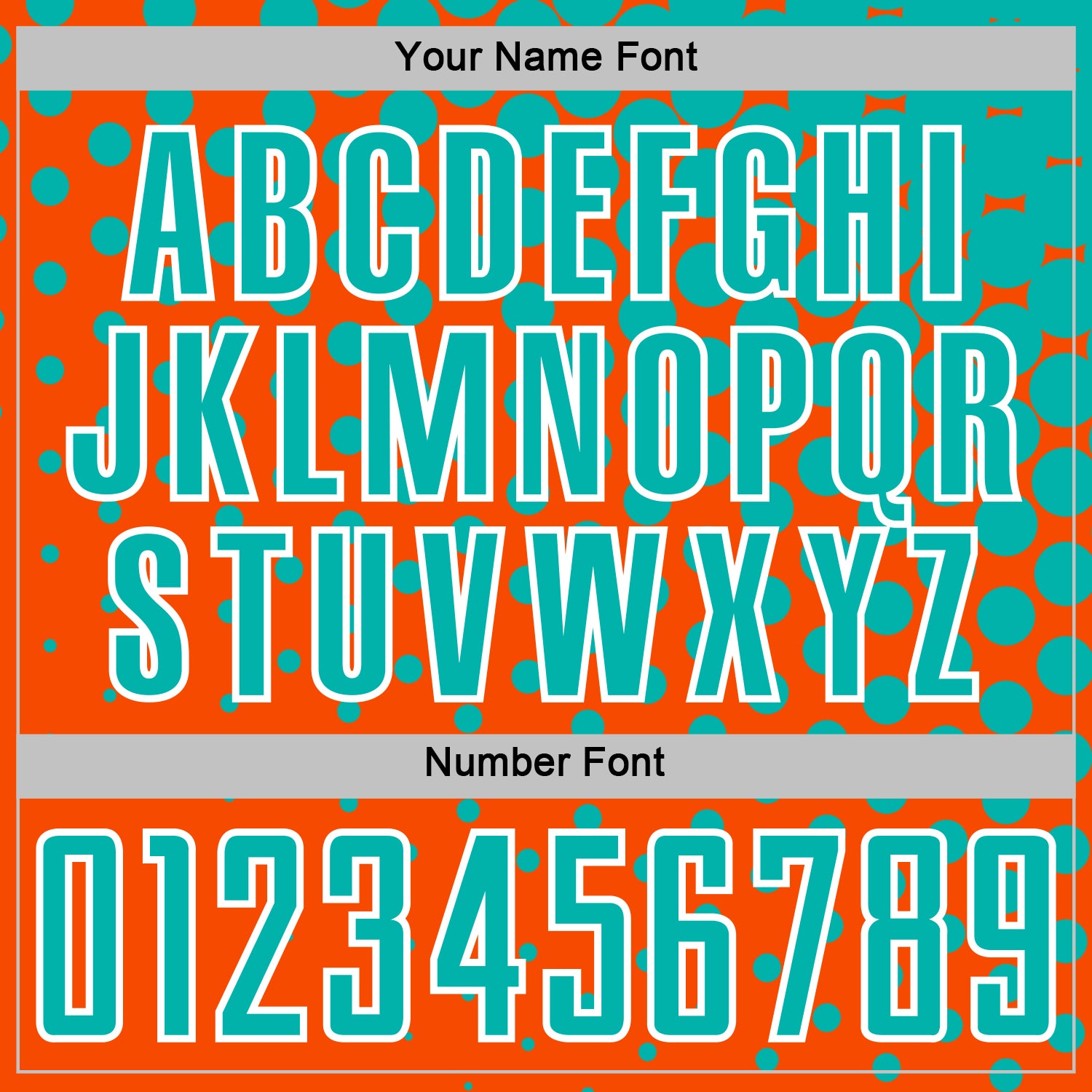 Custom Orange Aqua-White Modern Polka Dot Sublimation Soccer Uniform Jersey