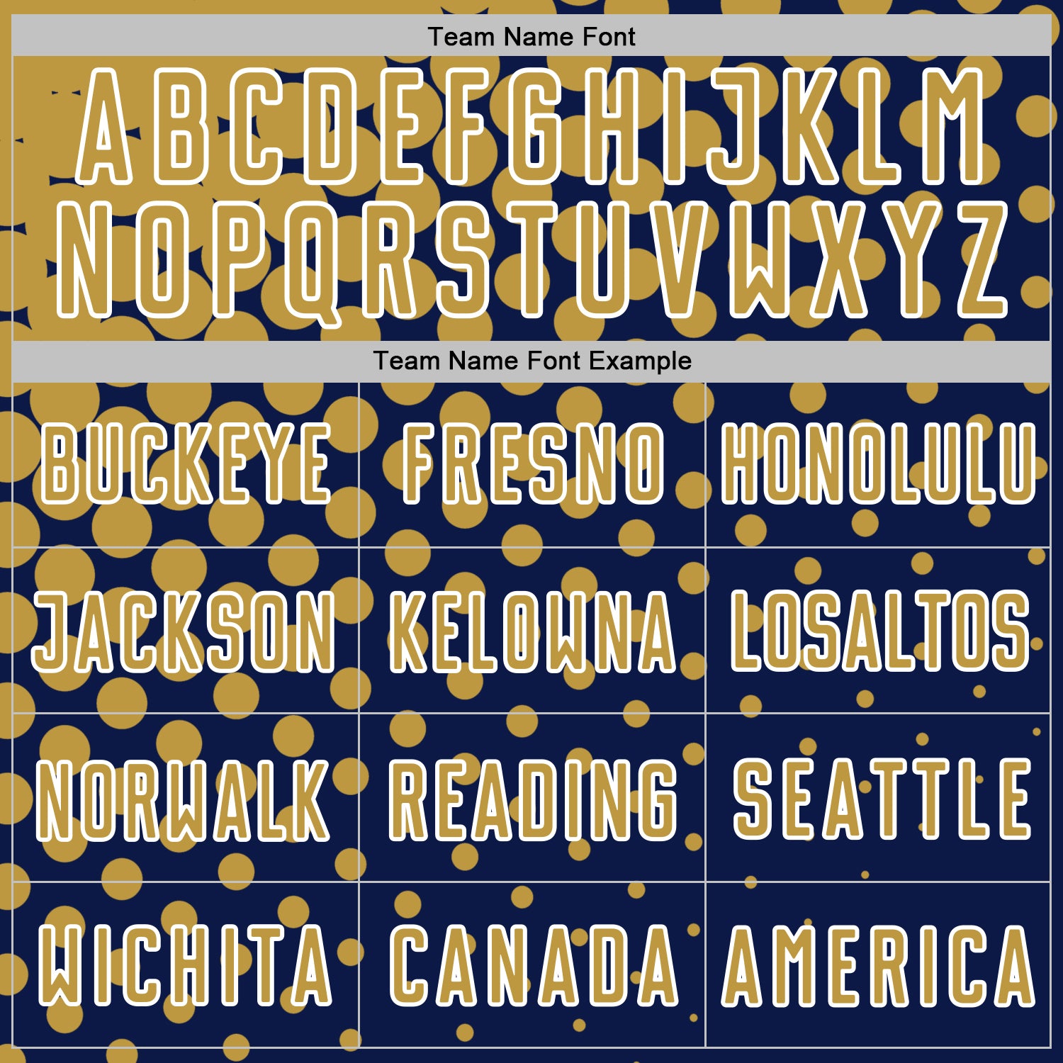 Custom Navy Old Gold-White Modern Polka Dot Sublimation Soccer Uniform Jersey