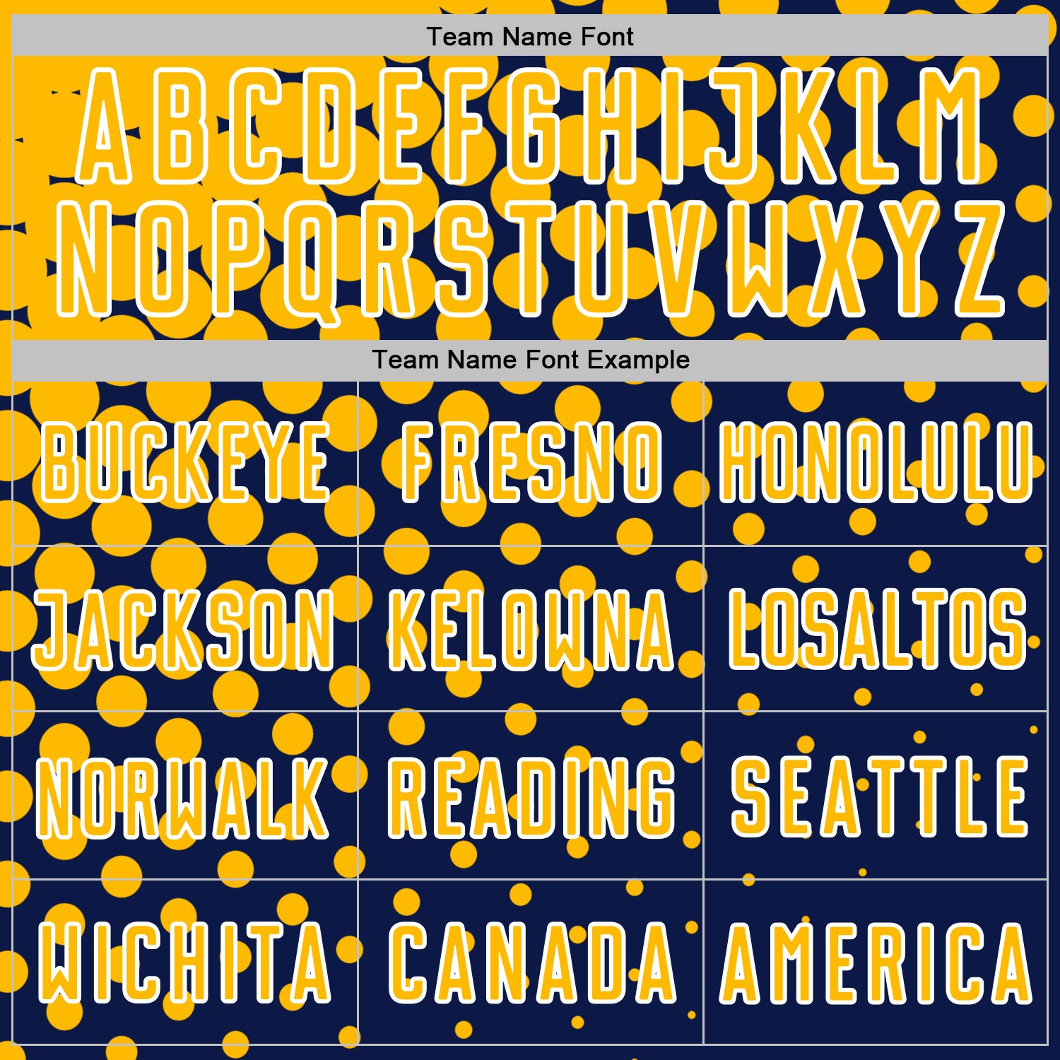 Custom Navy Gold-White Modern Polka Dot Sublimation Soccer Uniform Jersey