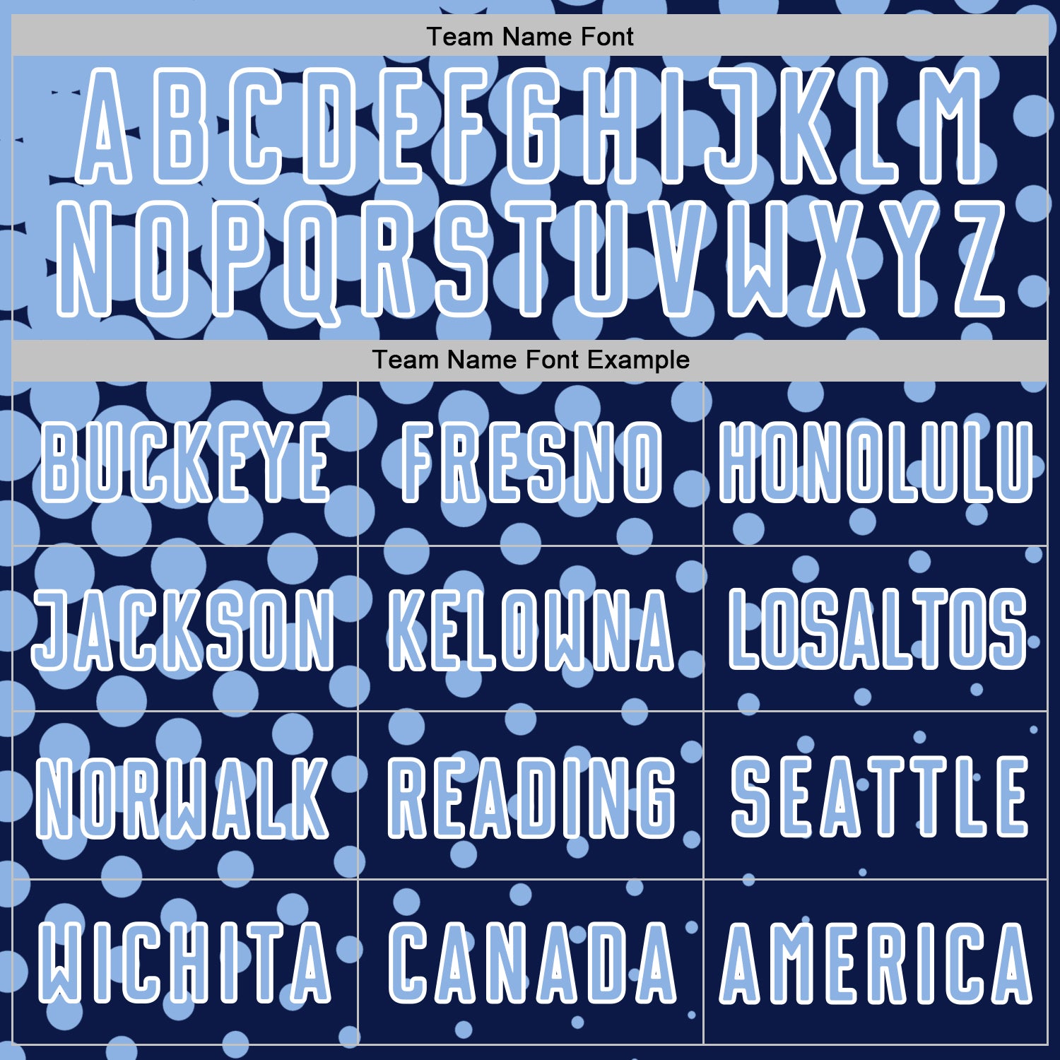 Custom Navy Light Blue-White Modern Polka Dot Sublimation Soccer Uniform Jersey