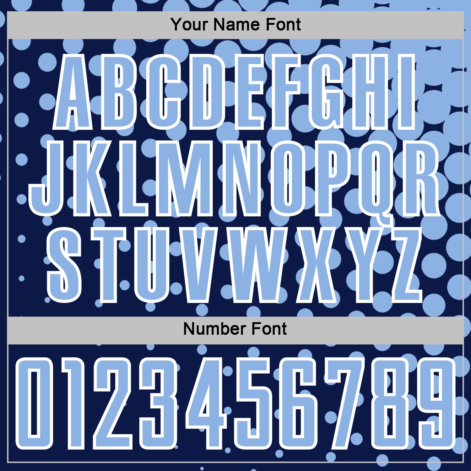 Custom Navy Light Blue-White Modern Polka Dot Sublimation Soccer Uniform Jersey