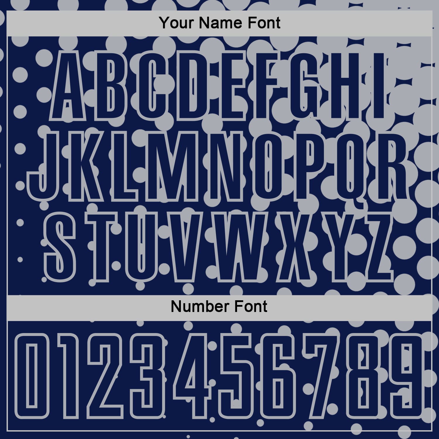 Custom Navy Gray Modern Polka Dot Sublimation Soccer Uniform Jersey