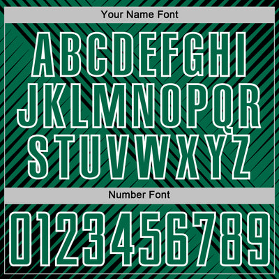 Custom Black Kelly Green-White Line Sublimation Soccer Uniform Jersey