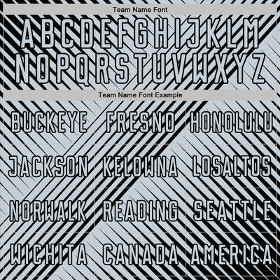 Custom Black Silver Line Sublimation Soccer Uniform Jersey