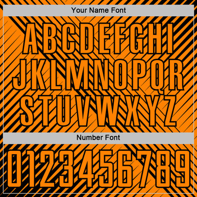 Custom Black Bay Orange Line Sublimation Soccer Uniform Jersey