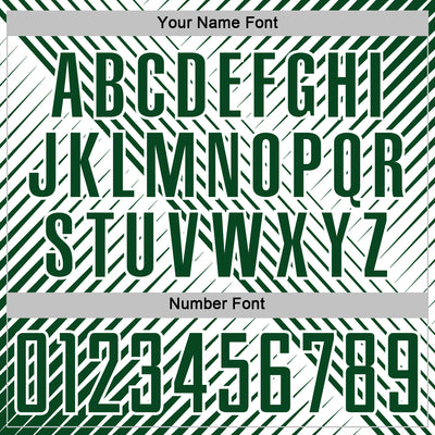 Custom Green White Line Sublimation Soccer Uniform Jersey