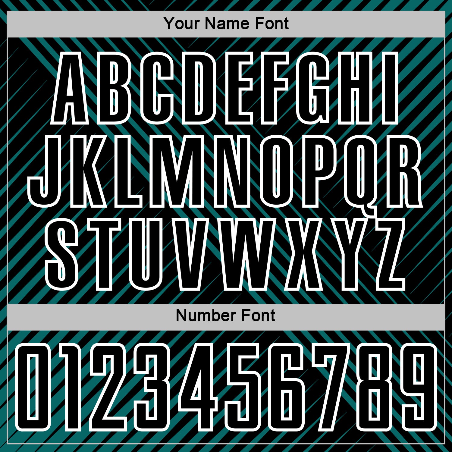 Custom Teal Black-White Line Sublimation Soccer Uniform Jersey