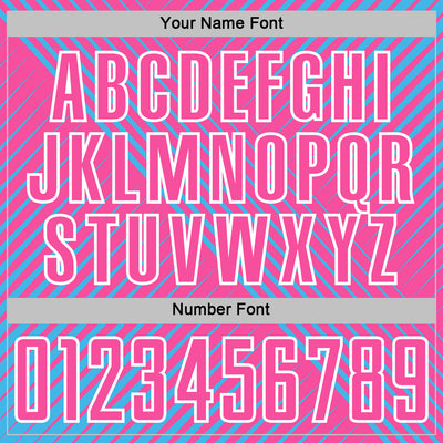 Custom Sky Blue Pink-White Line Sublimation Soccer Uniform Jersey