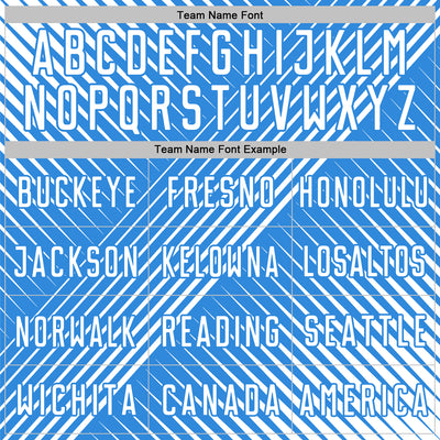 Custom White Powder Blue Line Sublimation Soccer Uniform Jersey