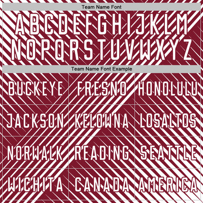 Custom White Crimson Line Sublimation Soccer Uniform Jersey