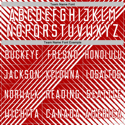 Custom White Red Line Sublimation Soccer Uniform Jersey