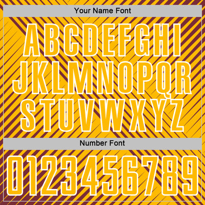 Custom Burgundy Gold-White Line Sublimation Soccer Uniform Jersey