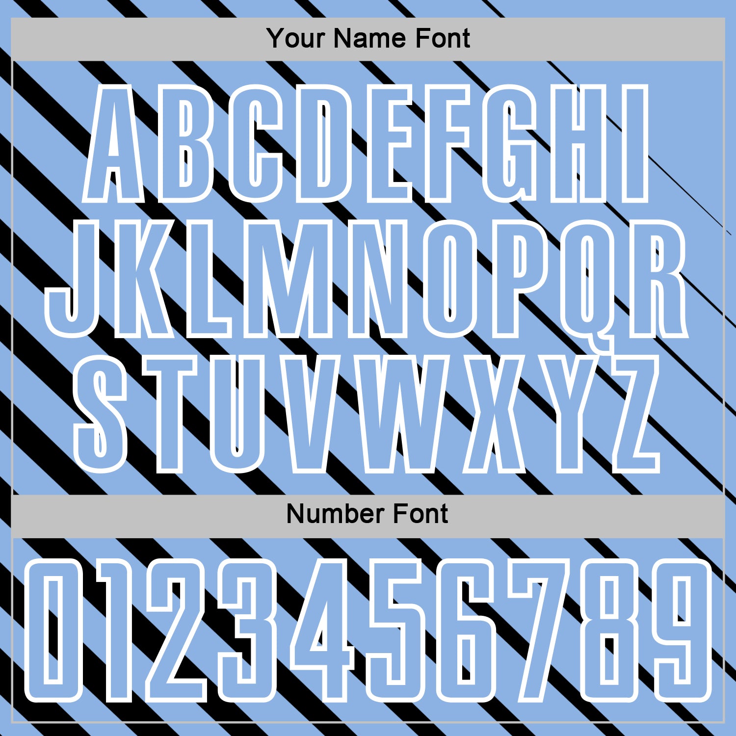 Custom Black Light Blue-White Lines Sublimation Soccer Uniform Jersey