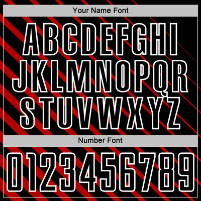 Custom Red Black-White Lines Sublimation Soccer Uniform Jersey