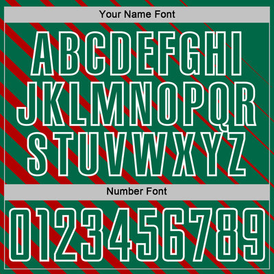 Custom Red Kelly Green-White Lines Sublimation Soccer Uniform Jersey