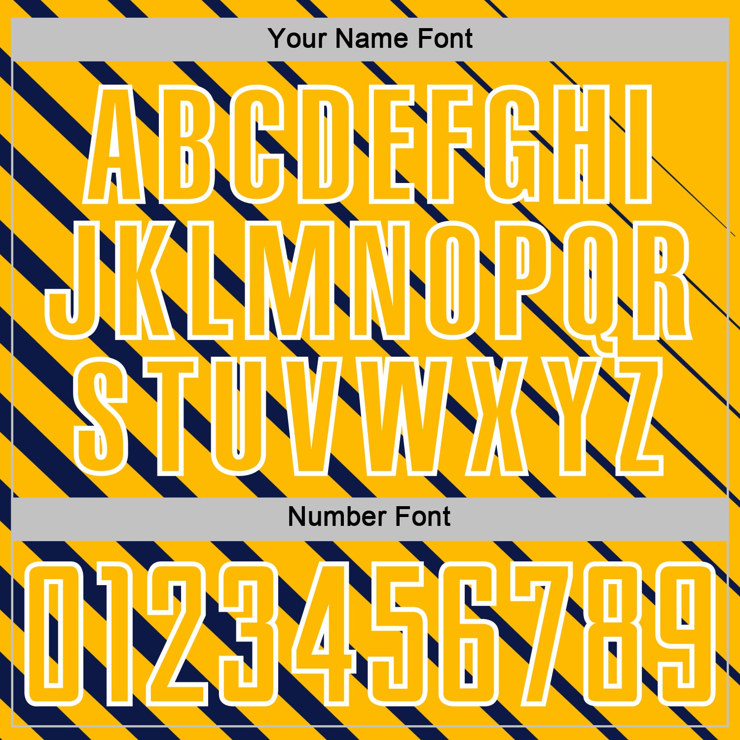 Custom Navy Gold-White Lines Sublimation Soccer Uniform Jersey