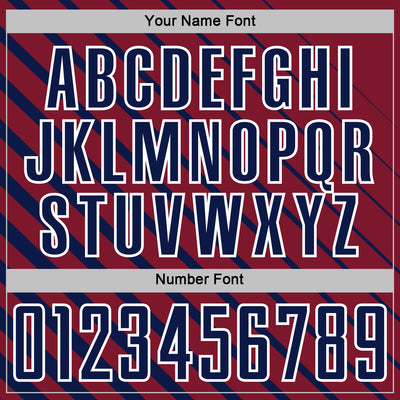 Custom Navy Crimson-White Lines Sublimation Soccer Uniform Jersey