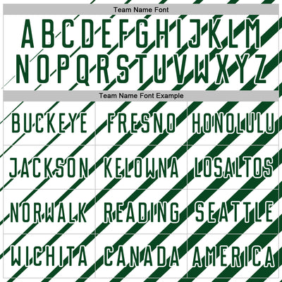 Custom Green White Lines Sublimation Soccer Uniform Jersey