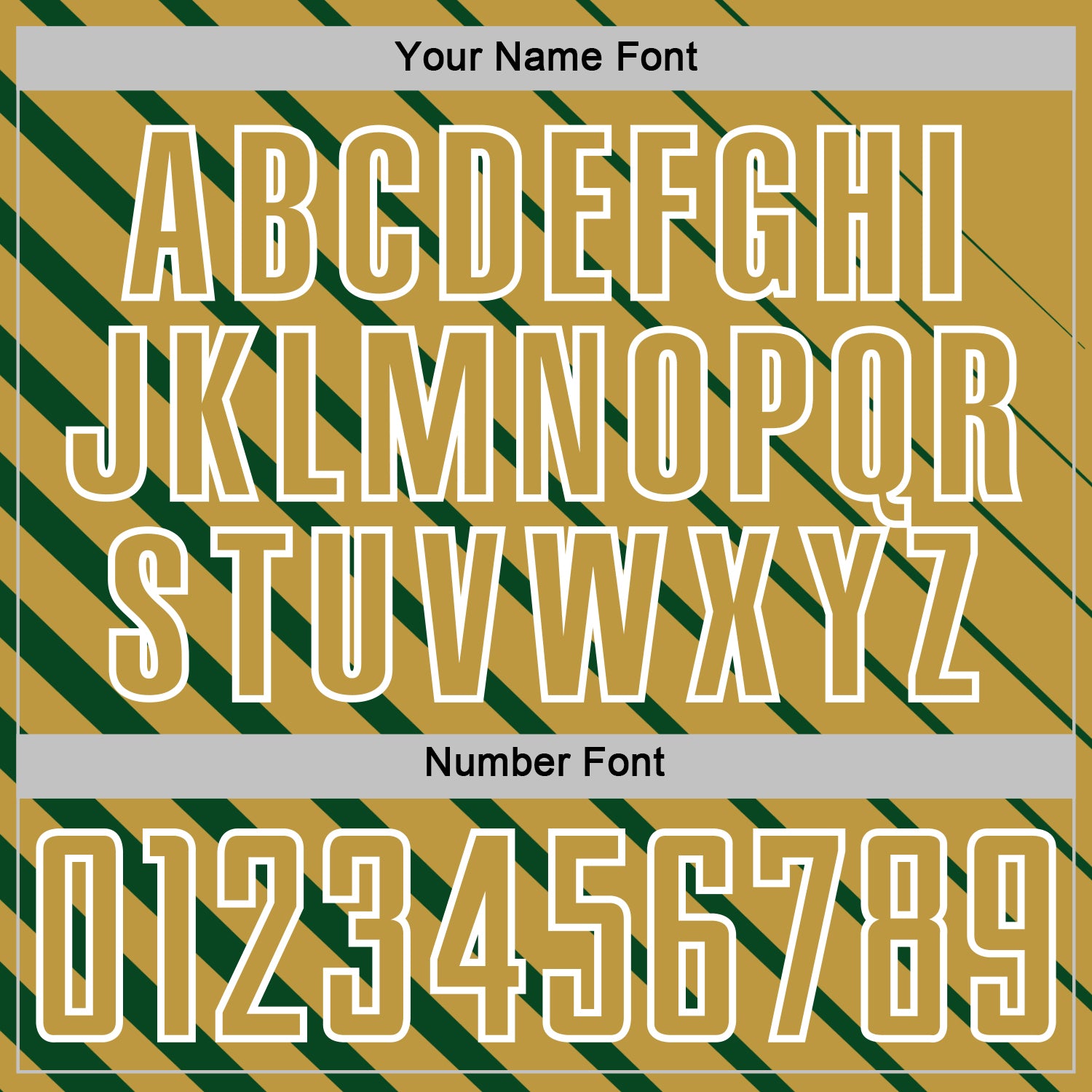 Custom Green Old Gold-White Lines Sublimation Soccer Uniform Jersey