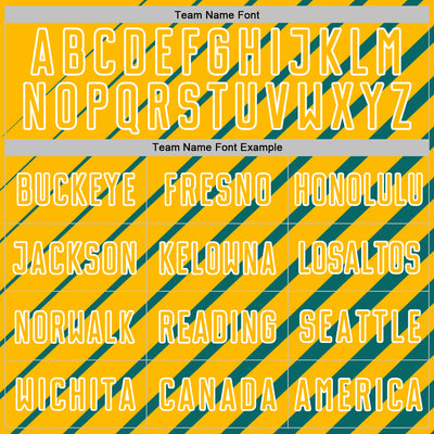 Custom Teal Gold-White Lines Sublimation Soccer Uniform Jersey