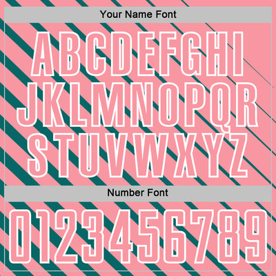 Custom Teal Medium Pink-White Lines Sublimation Soccer Uniform Jersey