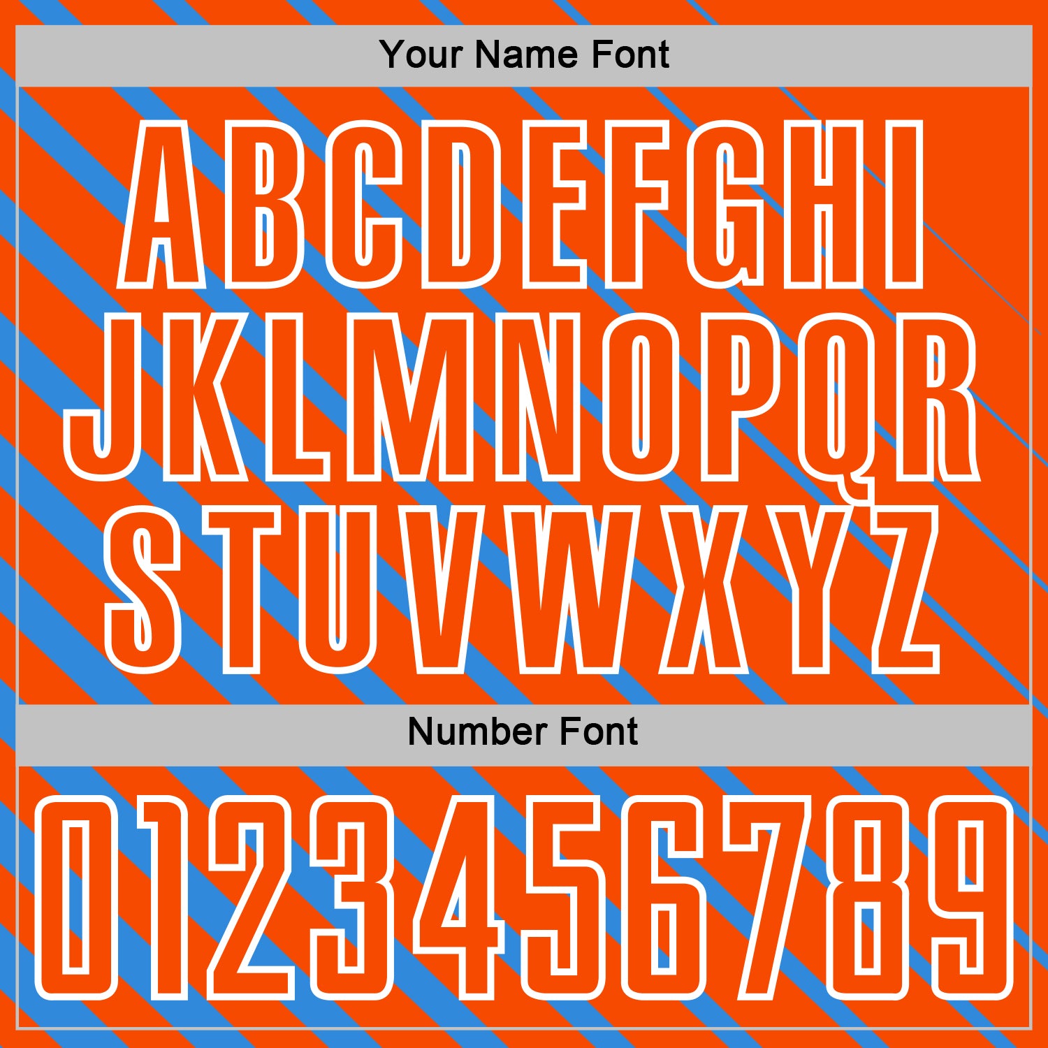 Custom Powder Blue Orange-White Lines Sublimation Soccer Uniform Jersey