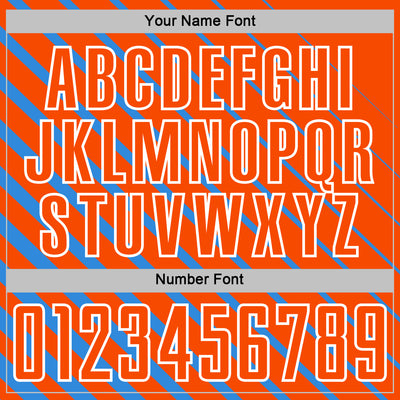 Custom Powder Blue Orange-White Lines Sublimation Soccer Uniform Jersey