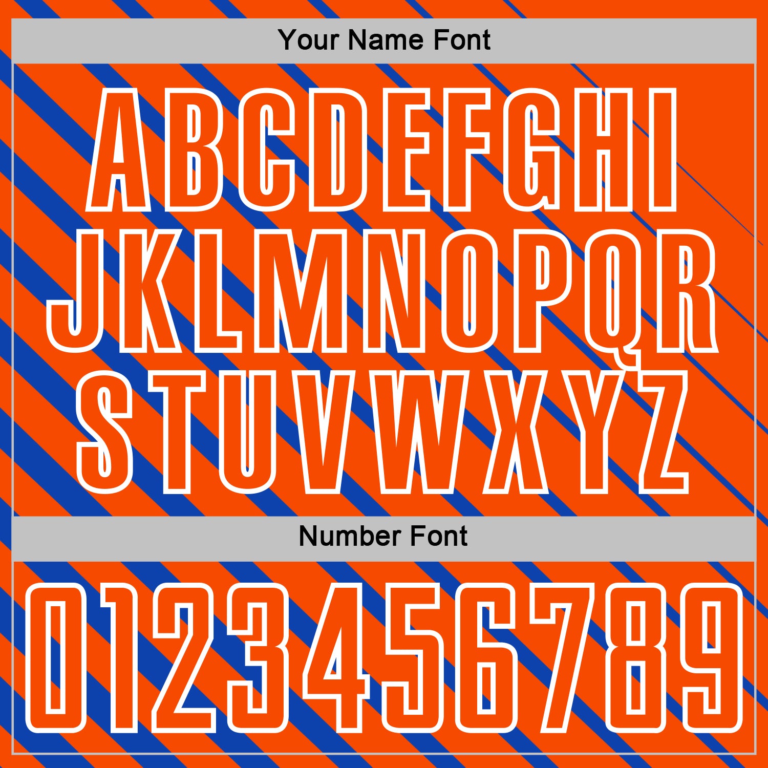 Custom Thunder Blue Orange-White Lines Sublimation Soccer Uniform Jersey