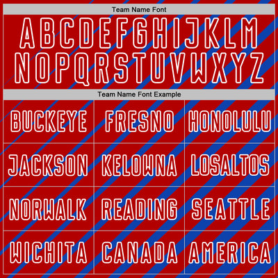 Custom Thunder Blue Red-White Lines Sublimation Soccer Uniform Jersey