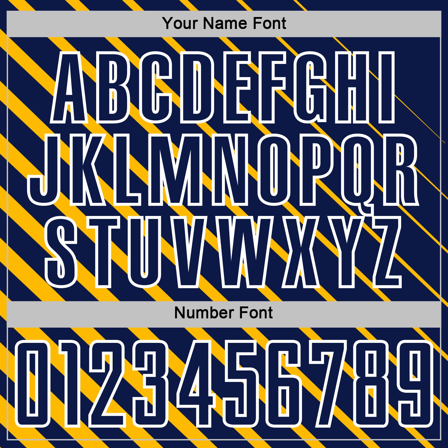 Custom Gold Navy-White Lines Sublimation Soccer Uniform Jersey