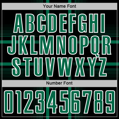 Custom Black Kelly Green-White Lines Sublimation Soccer Uniform Jersey