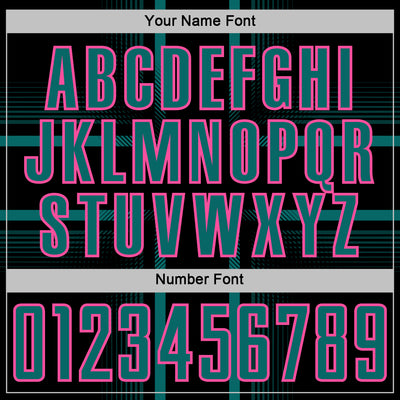 Custom Black Teal-Pink Lines Sublimation Soccer Uniform Jersey