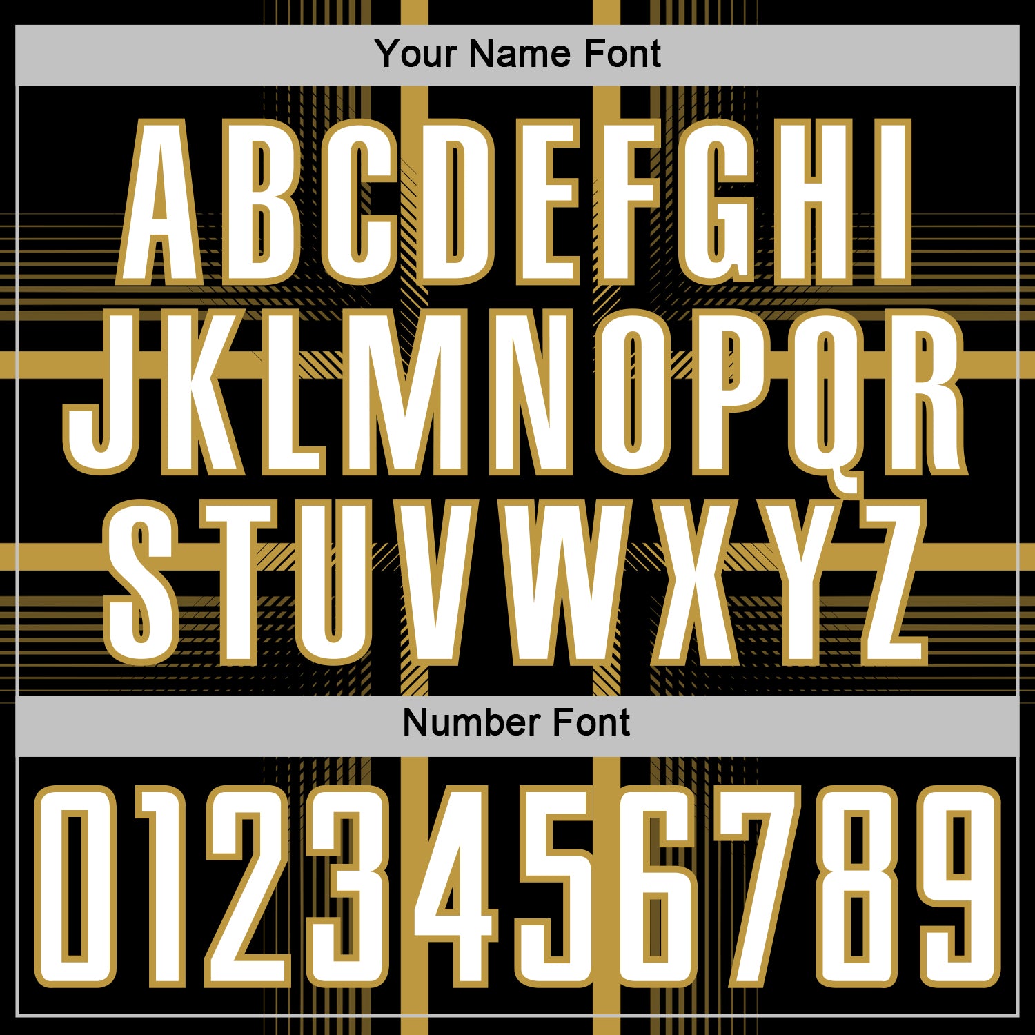 Custom Black White-Old Gold Lines Sublimation Soccer Uniform Jersey