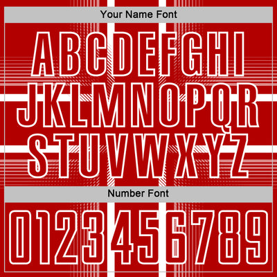 Custom Red White Lines Sublimation Soccer Uniform Jersey