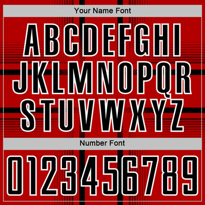 Custom Red Black-White Lines Sublimation Soccer Uniform Jersey