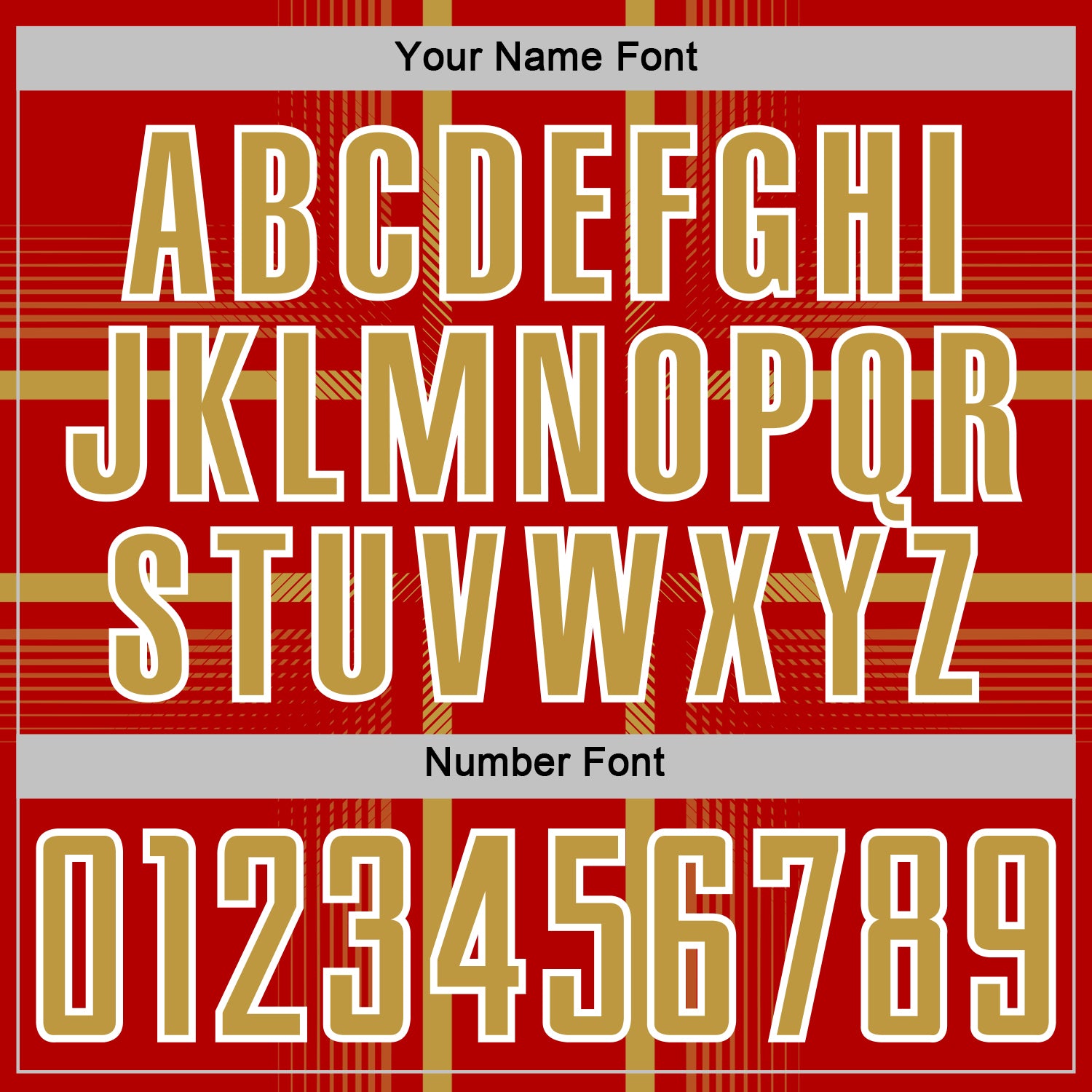 Custom Red Old Gold-White Lines Sublimation Soccer Uniform Jersey