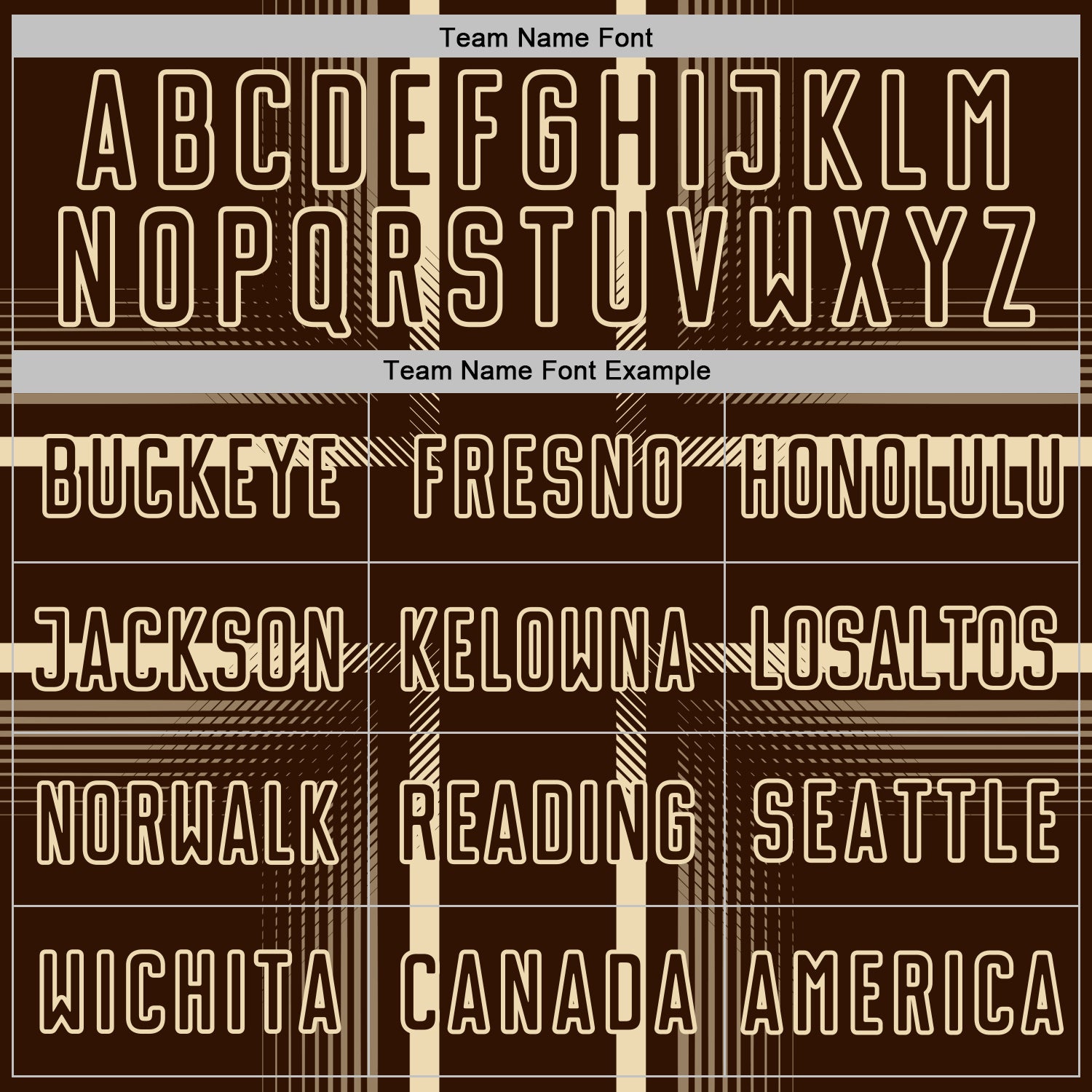 Custom Brown Cream Lines Sublimation Soccer Uniform Jersey