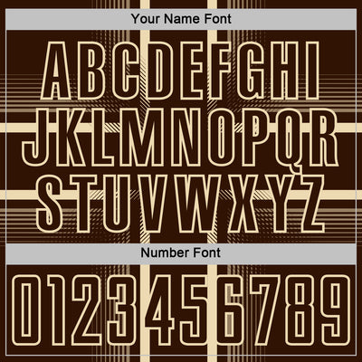 Custom Brown Cream Lines Sublimation Soccer Uniform Jersey