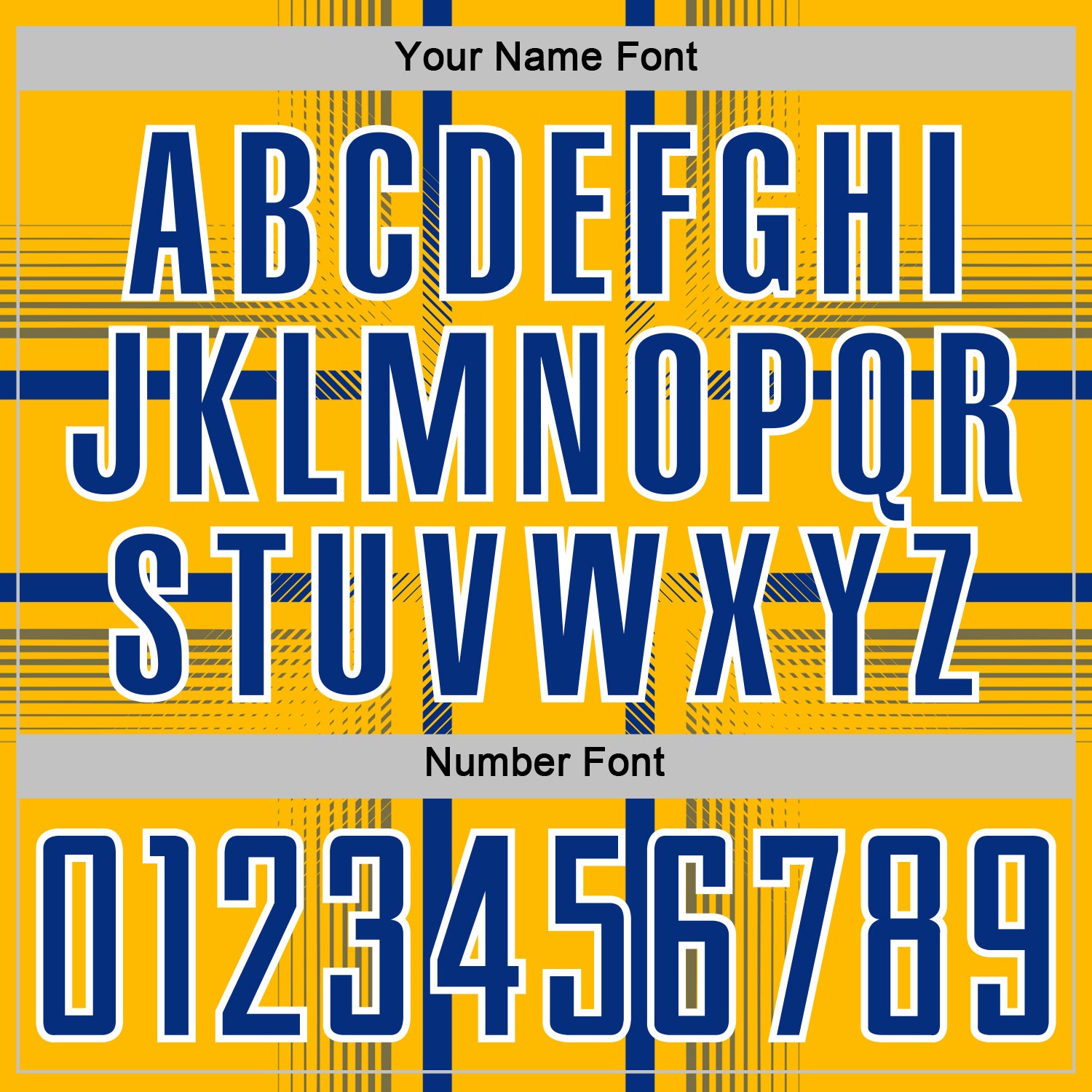 Custom Gold Royal-White Lines Sublimation Soccer Uniform Jersey