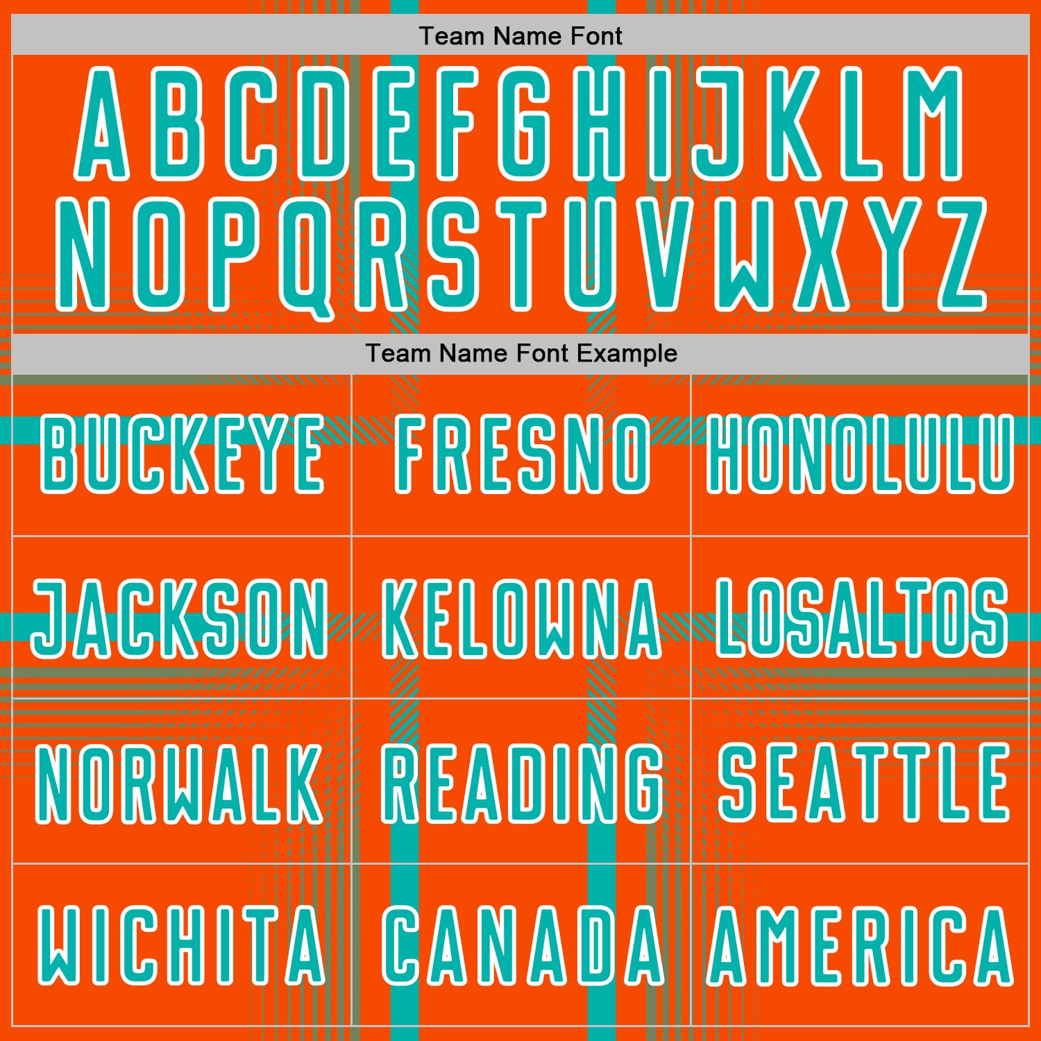 Custom Orange Aqua-White Lines Sublimation Soccer Uniform Jersey